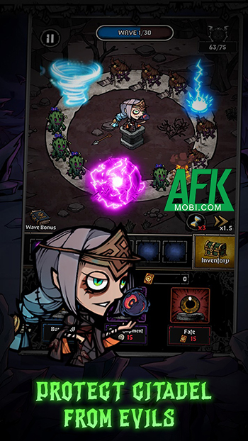 Phòng thủ trước thế lực tà ác của thần chết trong game Citadel Guardian: Siege 0