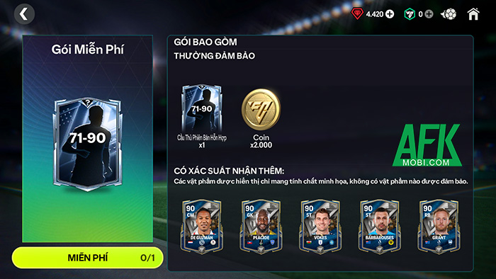 Tổng hợp các cách mà game thủ có thể cày Coin trong EA Sports FC Mobile Vietnam 4