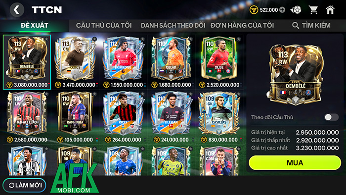 Tổng hợp các cách mà game thủ có thể cày Coin trong EA Sports FC Mobile Vietnam 5