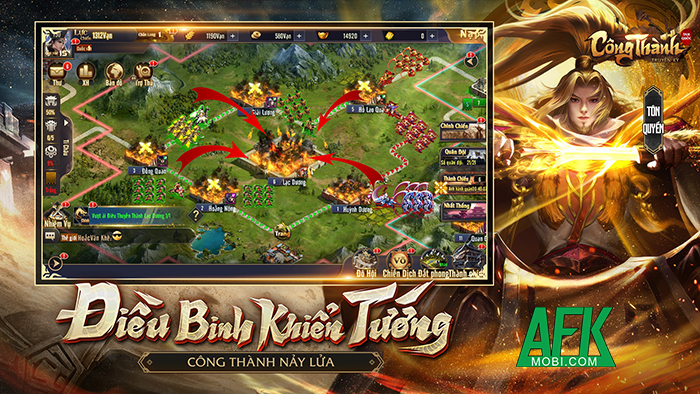 Công Thành Truyền Kỳ: Tam Quốc game chiến thuật điều binh khiển tướng cập bến Việt Nam 2