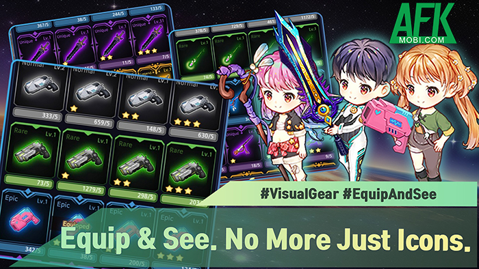 Phát triển ba cô nàng vệ binh thiên hà trong game Cosmic Guardians: Idle RPG 2