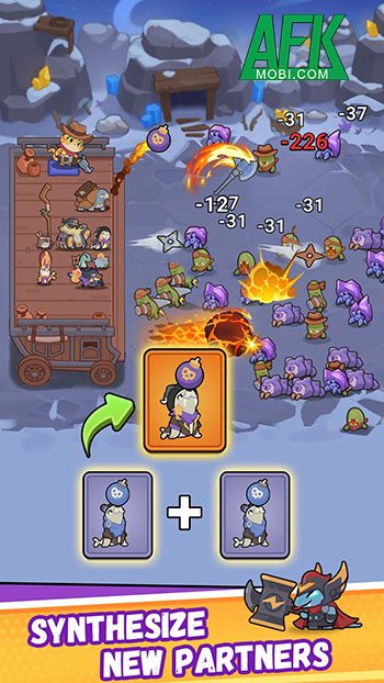 Critter Clash: Backpack Battle cho bạn xây dựng đội phòng thủ bằng các động vật ngộ nghĩnh 3