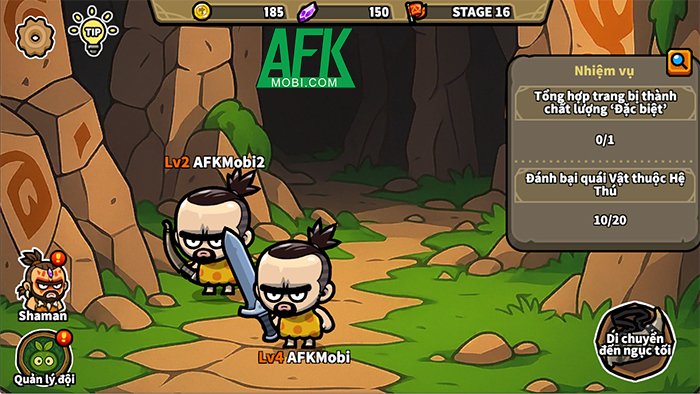 Tập hợp đội anh hùng chinh phục các ngục tối trong game Cromagnon Quest 1 Tập hợp đội anh hùng chinh phục các ngục tối trong game Cromagnon Quest 1