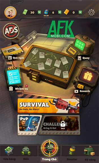 Gầy dựng căn phòng pháo đài phòng thủ trước zombie trong game Dark Plagues: Survival War 1