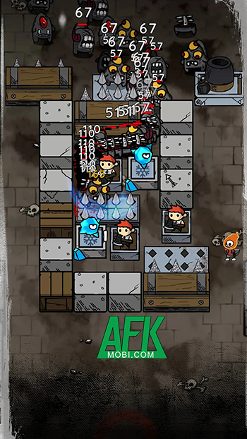 Bố trí những chiếc bẫy để phòng thủ trước bọn quái vật tại game Dark Rogue: Tower Defense TD 0