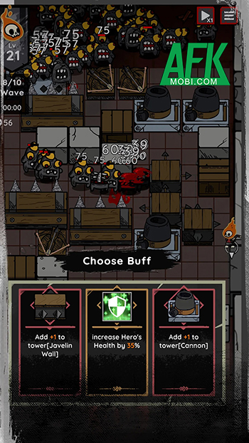 Bố trí những chiếc bẫy để phòng thủ trước bọn quái vật tại game Dark Rogue: Tower Defense TD 1