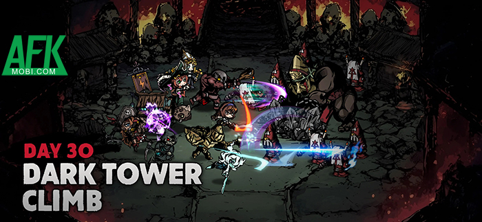 Tập hợp các lính đánh thuê chinh phục tòa tháp đen tại game Dark Tower: Tactical RPG 2