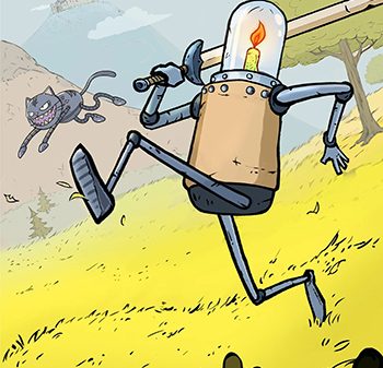 Phát triển chú robot bóng đèn thông qua việc cuốc đá trong game Dig-Dig Rush afkmobi digdigrush 1jpg