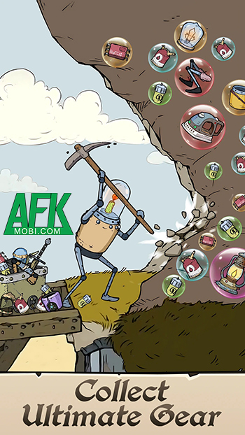 Phát triển chú robot bóng đèn thông qua việc cuốc đá trong game Dig-Dig Rush 1