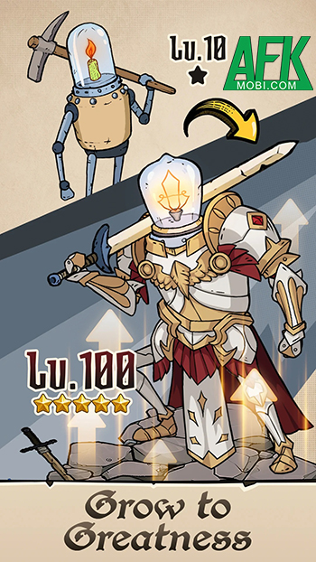 Phát triển chú robot bóng đèn thông qua việc cuốc đá trong game Dig-Dig Rush 2