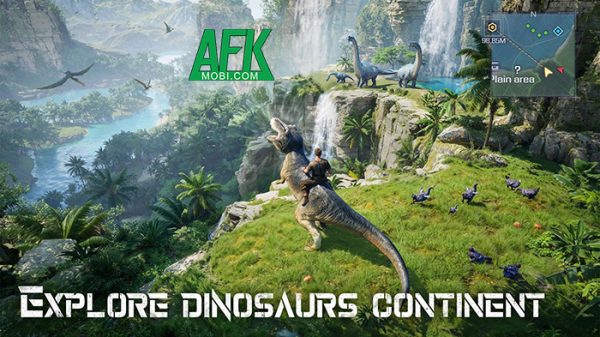 Bắt đầu công cuộc sinh tồn trên một hòn đảo khủng long trong game Dinosaur Isle: Survival afkmobi dinosaurislesurvival 1jpg