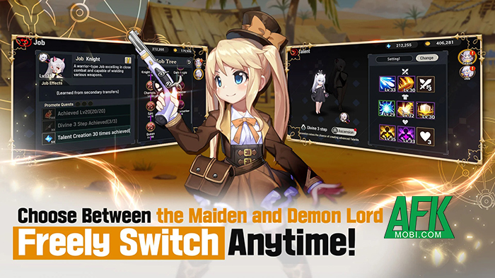 Bắt đầu cuộc hành trình phiêu lưu chiến đấu trong game nhàn rỗi Divine Edge 1