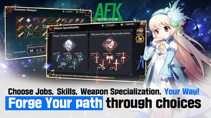 Bắt đầu cuộc hành trình phiêu lưu chiến đấu trong game nhàn rỗi Divine Edge 2