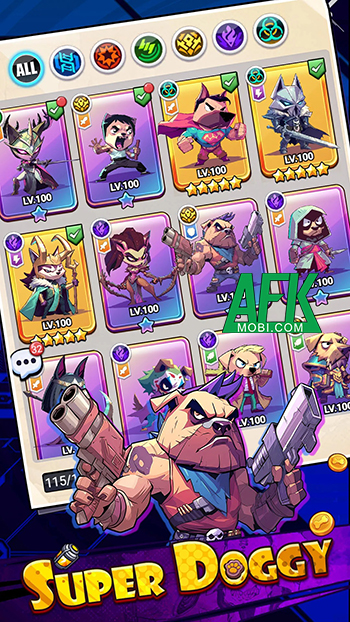 Doggy Fame game đấu tướng rảnh tay với chủ đề đa vũ trụ phim ảnh kết hợp với loài chó 0