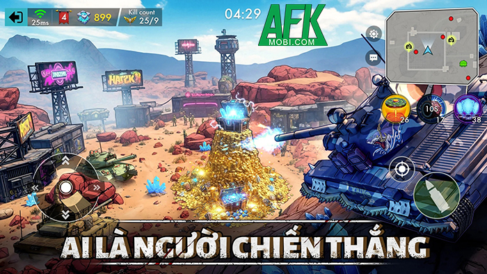 Điều khiển xe tăng chiến đấu trong thế giới hậu tận thế tại Doomsday Tank: Zombie PVP Brawl 1