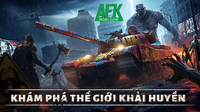 Điều khiển xe tăng chiến đấu trong thế giới hậu tận thế tại Doomsday Tank: Zombie PVP Brawl 2