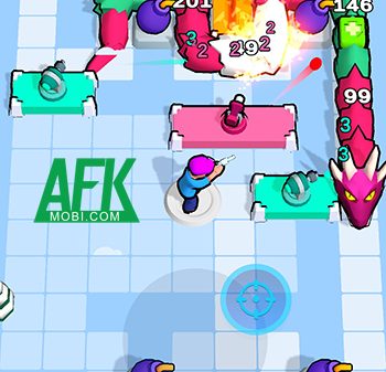 Ngăn chặn con rắn đầu rồng tới ăn thịt mình trong game Dragon Snake Defence afkmobi dragonsnakedefence 1jpg