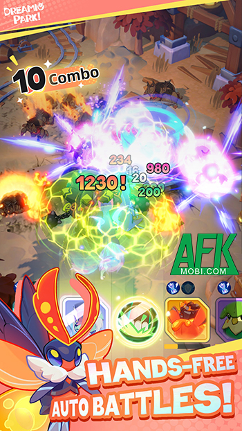 Dreamio Park cho người chơi cùng đội sinh vật huyền bí của mình phiêu lưu chiến đấu 1