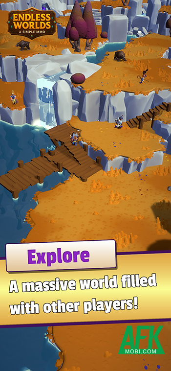 Chiến đấu bằng cách quay vòng xoay trong game Endless Worlds - A Simple MMO 0