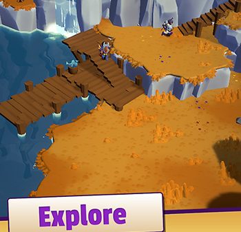 Chiến đấu bằng cách quay vòng xoay trong game Endless Worlds – A Simple MMO afkmobi endlessworld 1