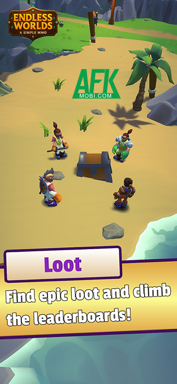 Chiến đấu bằng cách quay vòng xoay trong game Endless Worlds - A Simple MMO 3