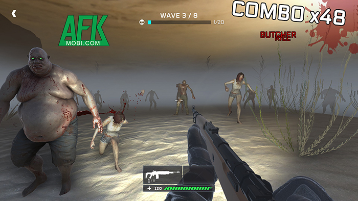 Thực hiện những nhiệm vụ tiêu diệt xác sống trong game hành động bắn súng Fear the Walkers 3