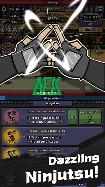 IDLE Fiery Ninja game nhàn rỗi lấy cảm hứng từ Naruto cho game thủ phát triển nhẫn giả của mình 1 IDLE Fiery Ninja game nhàn rỗi lấy cảm hứng từ Naruto cho game thủ phát triển nhẫn giả của mình 1