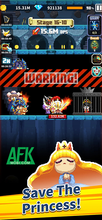 Cùng các anh hùng dũng cảm giải cứu công chúa trong game Final Taptasy 2