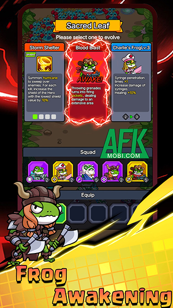 Cùng các anh hùng ếch phòng thủ trước bọn côn trùng trong game Frog Raid 2