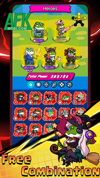 Cùng các anh hùng ếch phòng thủ trước bọn côn trùng trong game Frog Raid 4