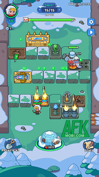 Phòng thủ trước thế lực băng giá trong trò chơi Frost Saga: Tower Defense 1