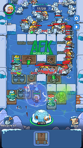 Phòng thủ trước thế lực băng giá trong trò chơi Frost Saga: Tower Defense 3