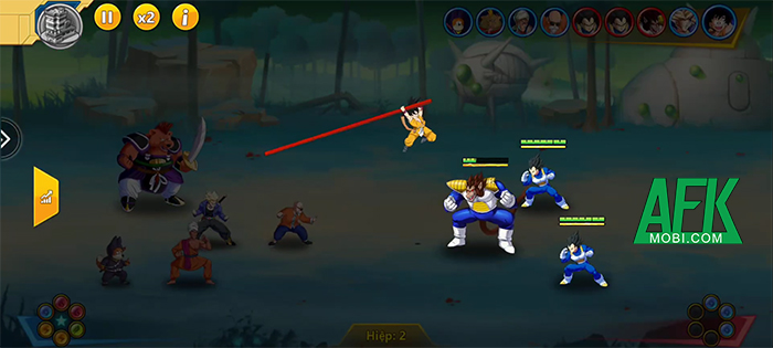 Galactic Warriors X game đấu tướng rảnh tay chủ đề Dragon Ball với đồ họa 2D đẹp mắt 3