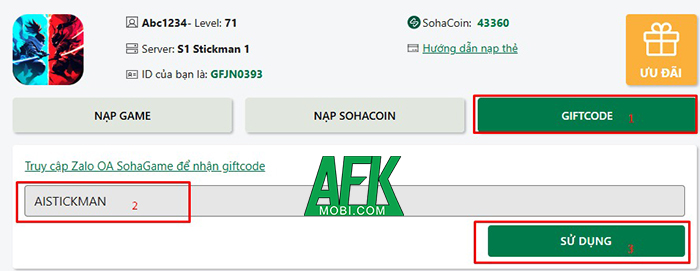 Tổng hợp gift code game AI Stickman - Vũ Trụ Người Que mới nhất trong tháng 0
