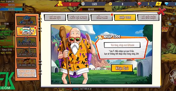 Tổng hợp gift code game Bảy Viên Ngọc Rồng Mobile mới nhất trong tháng afkmobi giftcodebayvienngocrongmobile 1jpg