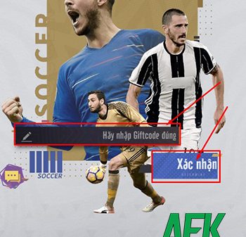 Tổng hợp gift code game Football Arena – Vua Bóng Đá mới nhất trong tháng afkmobi giftcodefootballarenavuabongda 1jpg