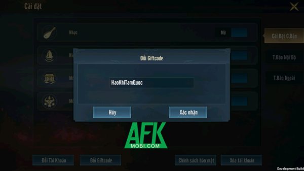 Tổng hợp gift code game Hào Khí Tam Quốc mới nhất trong tháng afkmobi giftcodehaokhitamquoc 1jpg