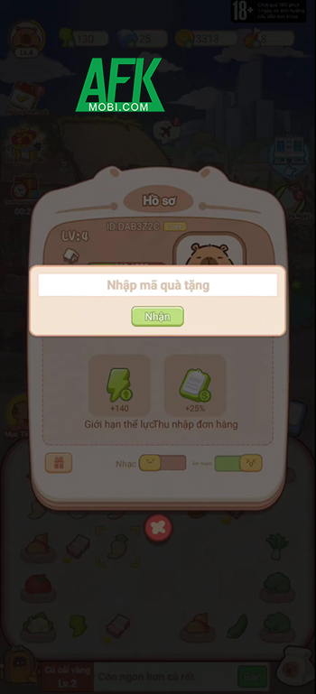 Tổng hợp gift code game Capybara: Khởi Nghiệp OEG mới nhất trong tháng 0