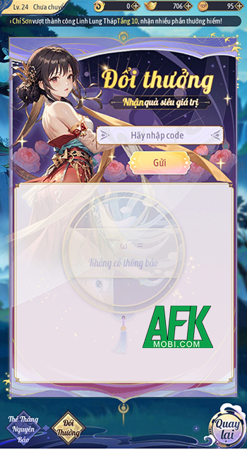 Tổng hợp gift code game Kiếm Vũ Phong Vân VNG mới nhất trong tháng 0