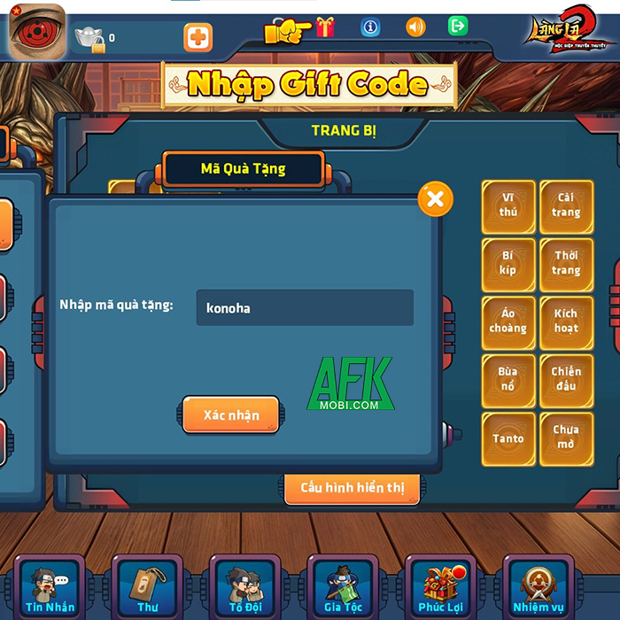 Tổng hợp gift code game Làng Lá Origin 2 – Rise of Konoha mới nhất trong tháng 0