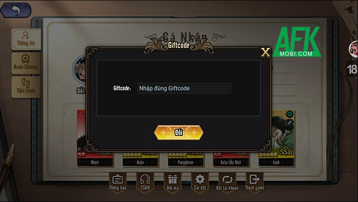 Tổng hợp gift code game Pháp Sư Hắc Ám - Black Clover mới nhất trong tháng 0