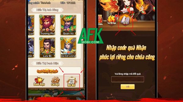 Tổng hợp gift code game Tam Anh 3Q mới nhất trong tháng afkmobi giftcodetamanh3q 1jpg