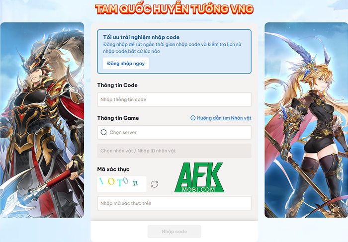 Tổng hợp gift code game Tam Quốc Huyễn Tướng VNG mới nhất trong tháng 0