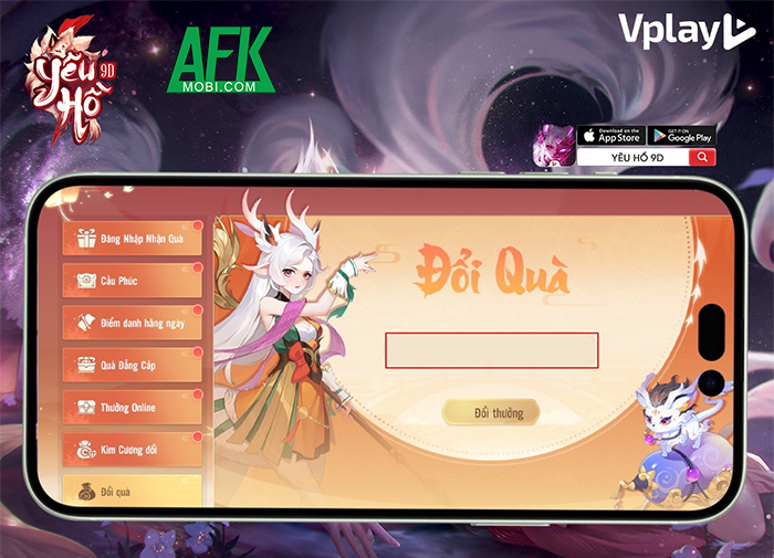 Tổng hợp gift code game Yêu Hồ 9D - Vplay mới nhất trong tháng 0