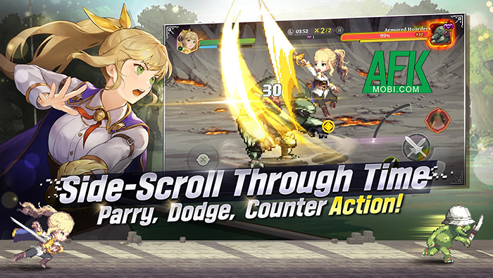 Hồi cứu quá khứ để thay đổi tương lai trong game hàng động pixel Goddess Order 2