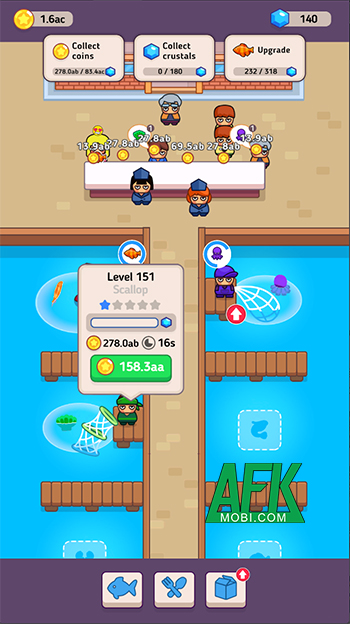 Xây dựng đế chế nhà hàng hải sản tự cung tự cấp trong Gourmet Empire: Idle Chef 1 Xây dựng đế chế nhà hàng hải sản tự cung tự cấp trong Gourmet Empire: Idle Chef 1