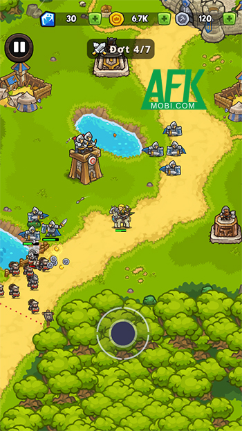 Bảo vệ vương quốc trước lũ Orc trong game thủ tháp Guardian Saga: Kingdom Fall 2