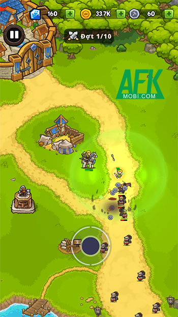 Bảo vệ vương quốc trước lũ Orc trong game thủ tháp Guardian Saga: Kingdom Fall 3