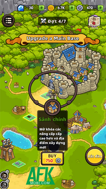 Bảo vệ vương quốc trước lũ Orc trong game thủ tháp Guardian Saga: Kingdom Fall 4