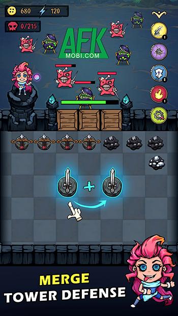 Phòng thủ trước những sinh vật ma quái trong game Haunted Defense War Battle 3